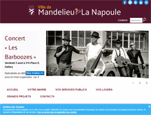 Tablet Screenshot of mandelieu.fr